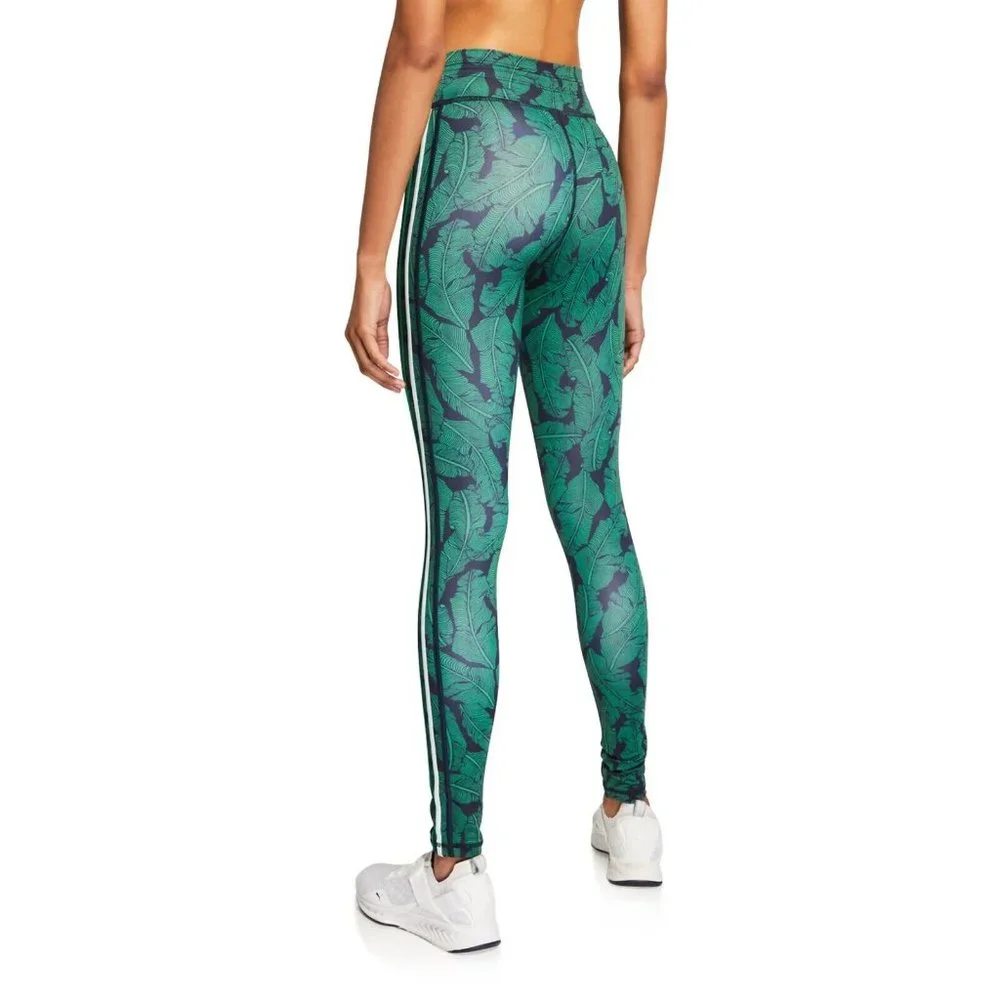 THE UPSIDE Green Palm Lead Print Anna Bra 29" Leggings Workout Set, Size M/US8 - Picture 3 of 16